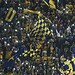 Afición apoyando con banderas y luces en estadio de fútbol en México.