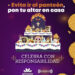 Acción de memoria del Día de Muertos con ofrenda en casa, celebra con responsabilidad y respeto.
