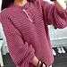 Cárdigan rosa de punto grueso para mujer, estilo casual y cómodo.