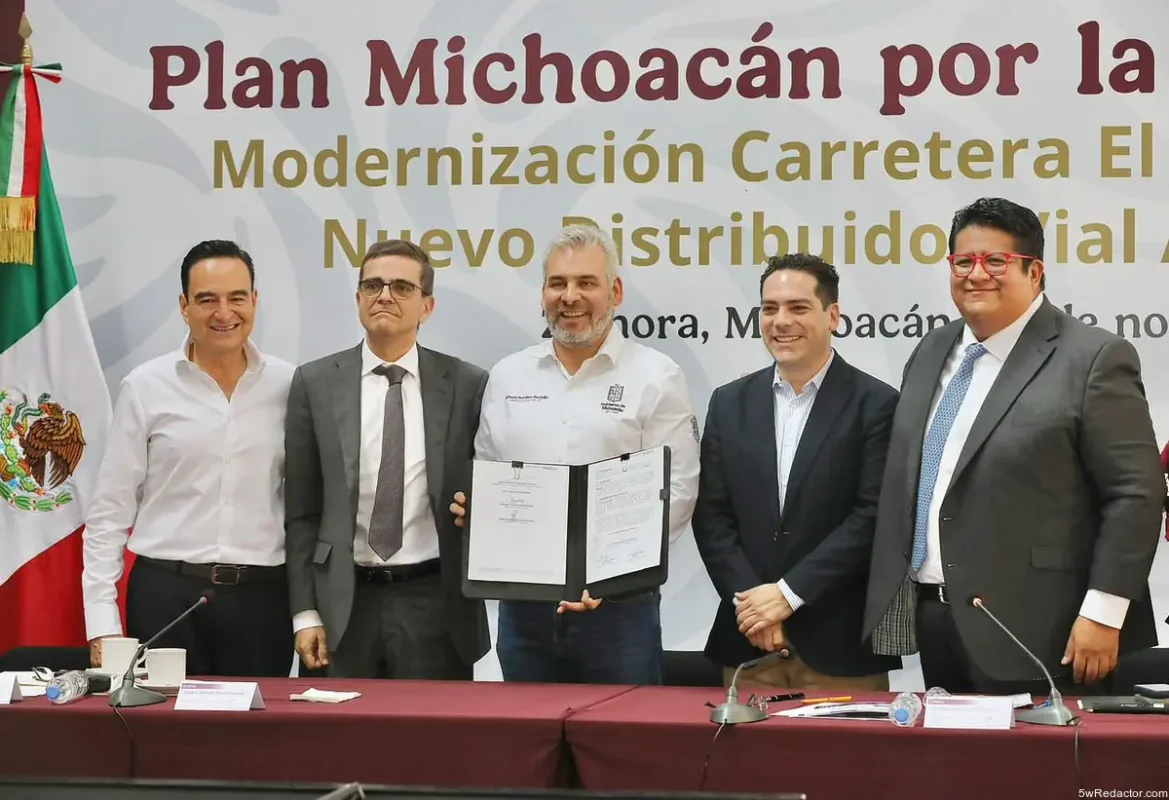 Bedolla y RCO concretan distribuidor vial La Rinconada 2026