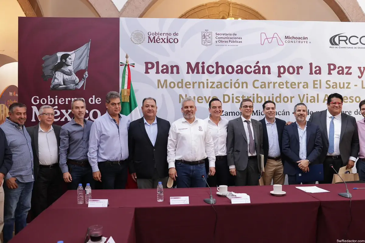 Bedolla y RCO concretan distribuidor vial La Rinconada 2026