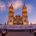 Fiesta en Zamora con fuegos artificiales y música en la celebración del 452 aniversario de la ciudad.