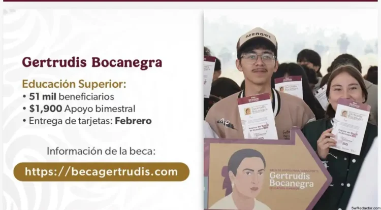 Tarjeta de beca Gertrudis Bocanegra beneficios y apoyo educativo 51 mil beneficiarios.