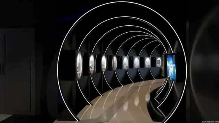 Tecnología innovadora en exhibición digital moderna y futurista.