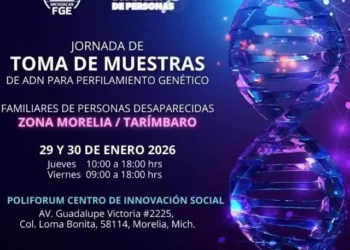 ADN, toma de muestras, perfilamiento genético, desapariciones, Morelia, Tarímbaro, ciencia genómica.