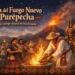 Llama a la acción para el Día del Fuego Nuevo Purépecha en Michoacán con imágenes culturales y tradi.