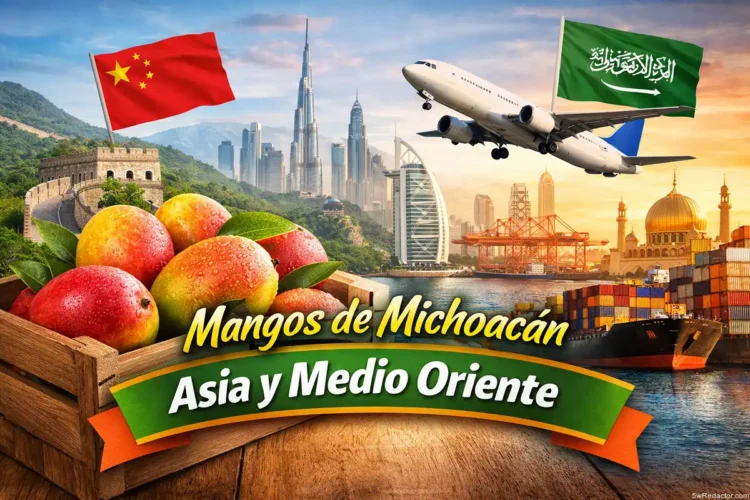 Manzanas de Michoacán, Asia y Medio Oriente, promoción de frutas y comercio internacional.