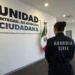 Unidad 24/7 contra extorsión en Michoacán, Guardia Civil en oficina de atención ciudadana.