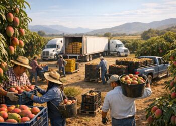 Exportación de mango mexicano hacia Norteamérica