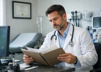 Médico certificado en consulta médica en México