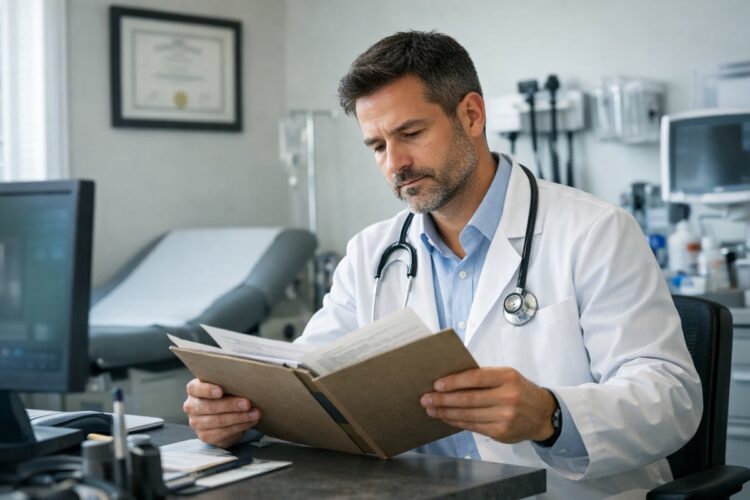 Médico certificado en consulta médica en México