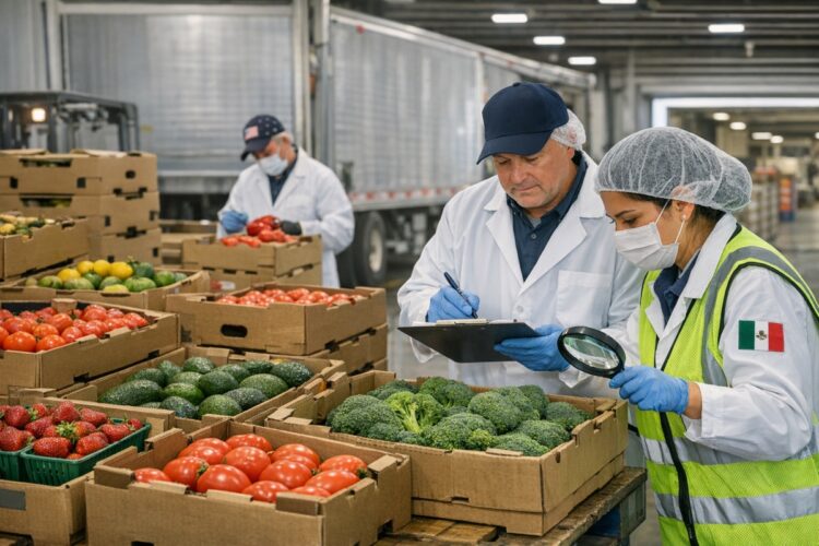 inspección sanitaria de alimentos para exportación México EUA