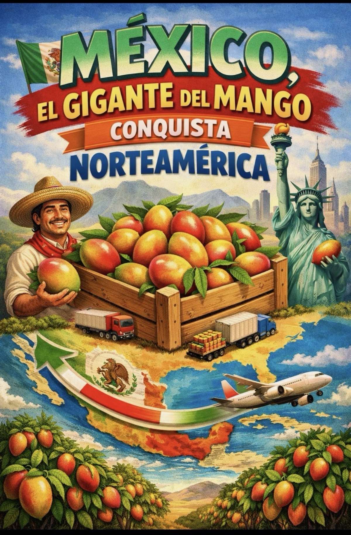 Exportación de mango mexicano hacia Norteamérica