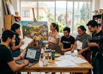 Técnicos y creativos en Michoacán y Jalisco participan en taller sobre la convocatoria de apoyo económico.
