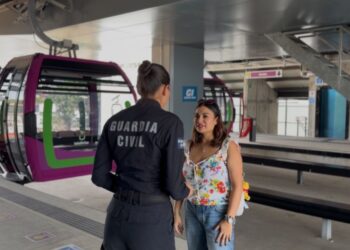 Vigilancia en tiempo real en el teleférico de Uruapan con cámaras de seguridad instaladas en toda la estructura.