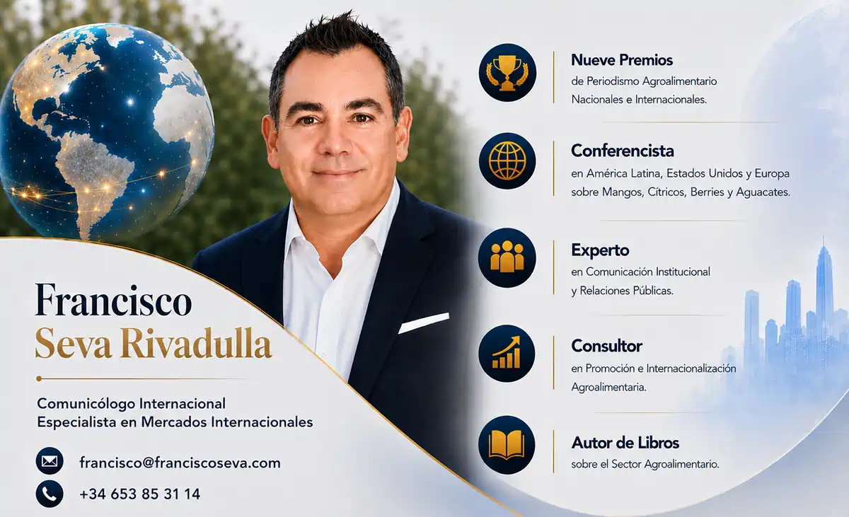 Foto de Francisco Seva Rivadulla, experto en comunicación institucional y autor de libros en el sector agroalimentario.