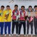 Atletas mexicanos celebran su éxito en competencia nacional de squash, destacando el logro de Michoacán en el podio.