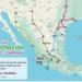Mapa de la autopista que conecta Uruapan y Zamora en Michoacán y Jalisco, con rutas y puntos clave señalados en colores.