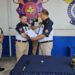 Nuevos comandantes de Rescate Michoacán entregan reconocimiento en Zamora, Michoacán.