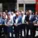 Autoridades y comunidad en la apertura de la nueva agencia de la FGE en Jacona.
