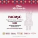 Cartel del programa PACMyC 2026 con símbolos culturales y logotipos oficiales.