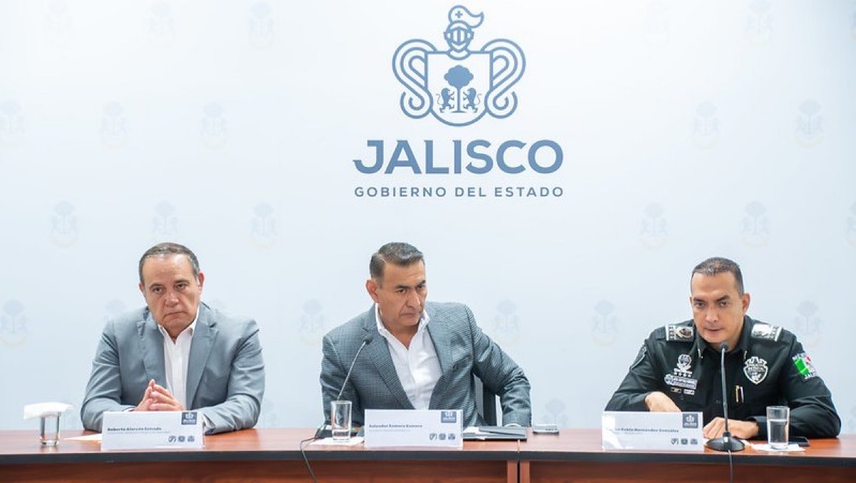 Autoridades de Jalisco en conferencia sobre hechos violentos en Guadalajara